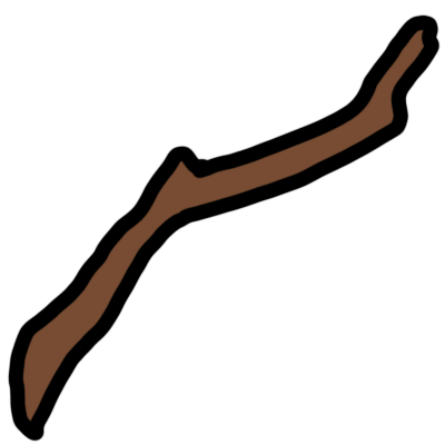 a stick.